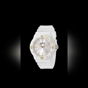 NIB Invivta Celestial 35MM Transparent White Watch 49204